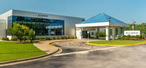 ECU Health Bertie Hospital is shown from across the street.